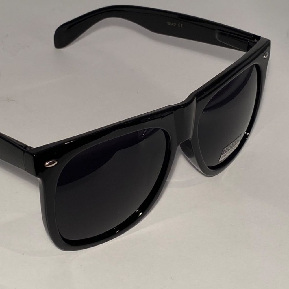 0540 Black Square Oversize Dramatic Sunglasses 10… - image 6